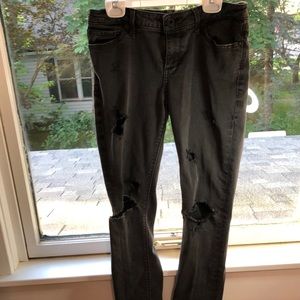 Black Lucky Brand Ripped Jeans